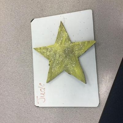 Elm class designed their own star based on our story in English “Alfie’s star”