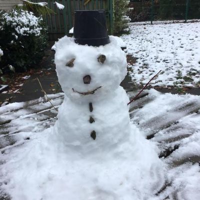 We loved playing in the snow!