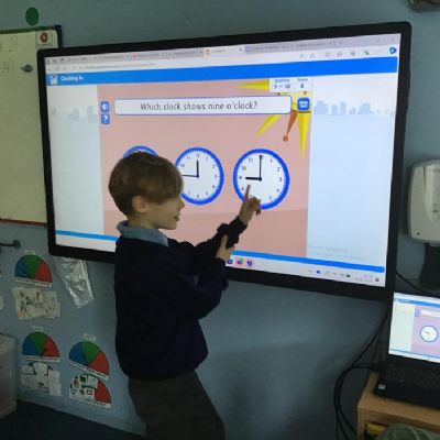Elm class have been learning to tell the time to o,clock and half past.